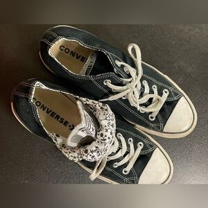 Converse black & white shoes